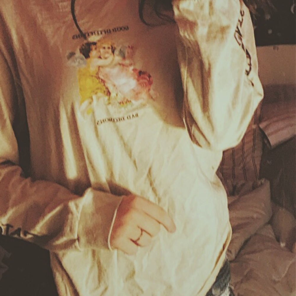 Good Intentions Bad Decisions Tan Long Sleeve